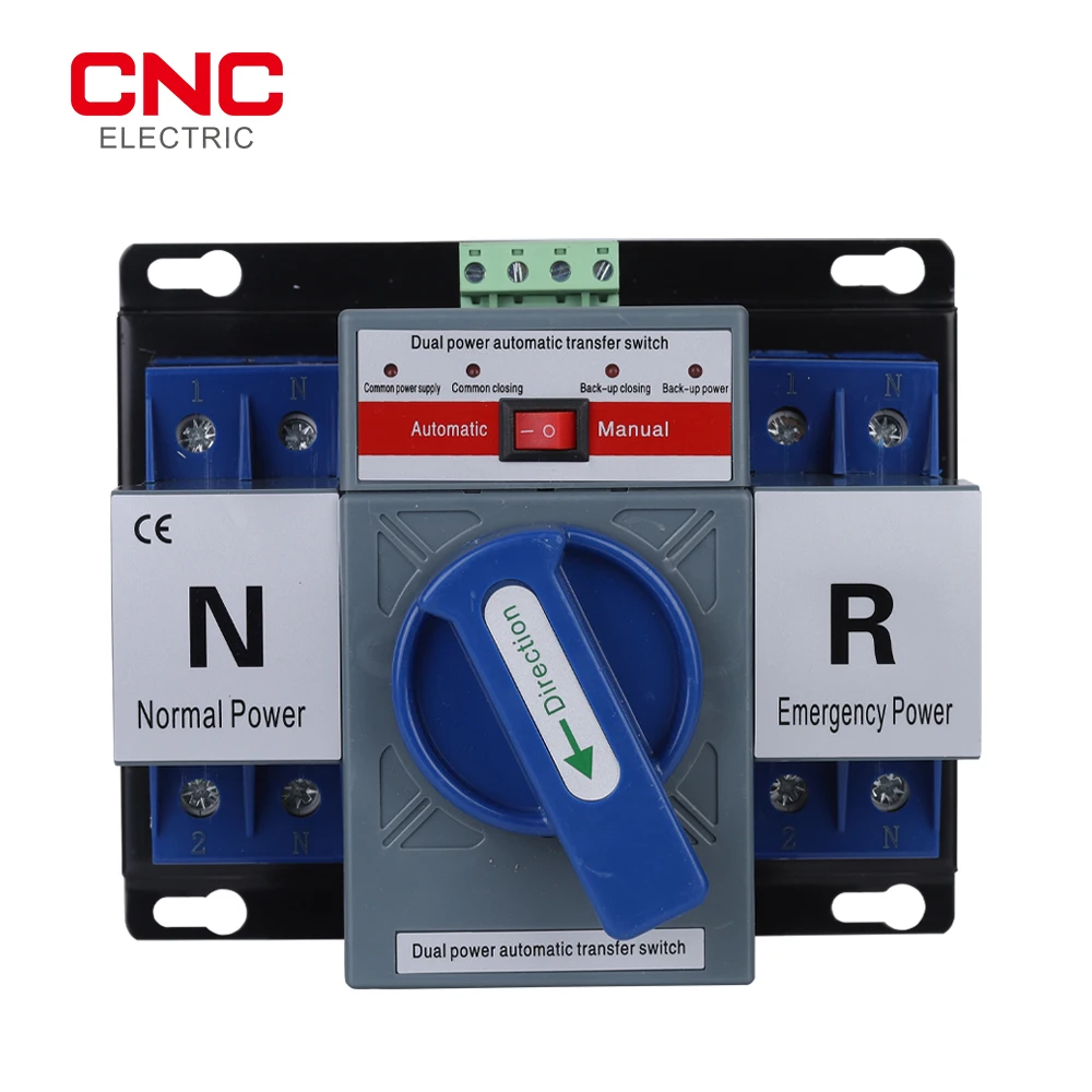 

CNC YCQ3B-63 ATS Dual Power Automatic Transfer Switch 2P 63A 50/60Hz Din Rail Selector Switches Diesel Generator Part