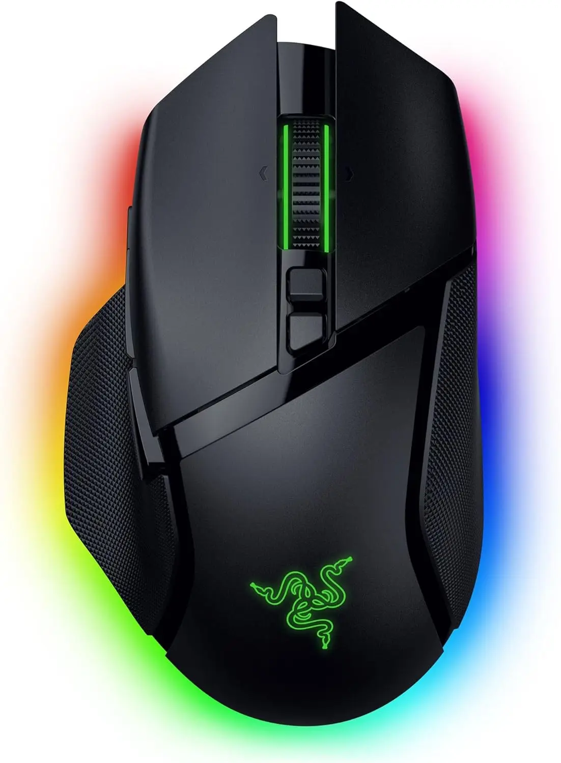 

Wireless Gaming Mouse with 35K DPI, Tilt Wheel, RGB Lighting, 140-Hour Battery, Black