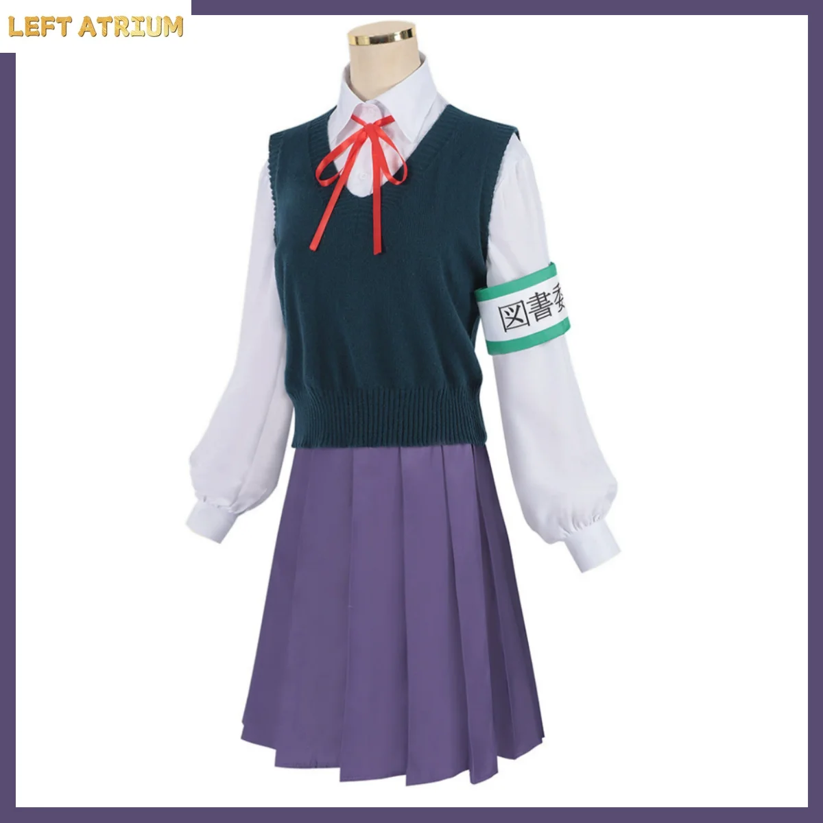 Anime The 100 Girlfriends Who Really Really Love You Yoshimoto Shizuka Cosplay Costume Jk School Uniform Wig Woman Cute Suit view 4