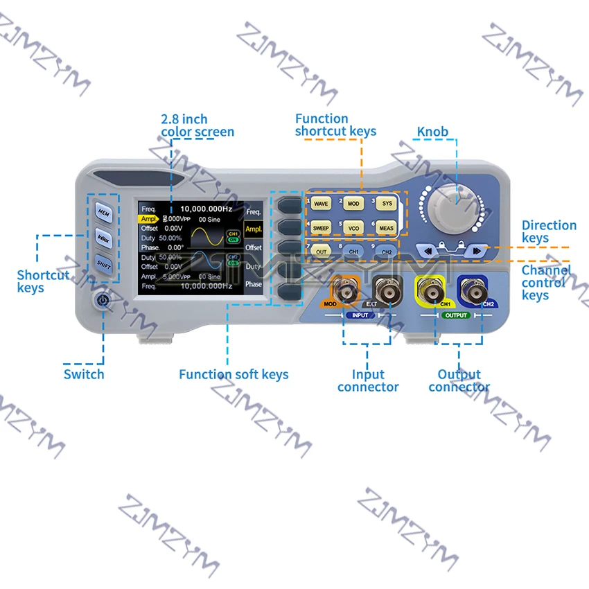JDS8060/JDS8080 Signal Generator Arbitrary Waveform Generator Dual