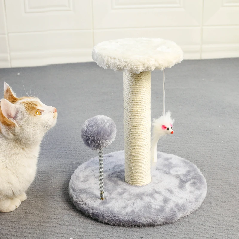 Cat Tree Cat Climbing Tower w/Cat Toy Mice Frame Furniture Scratching Post for Kitty Climber House Cat Play Tower ActivityCentre