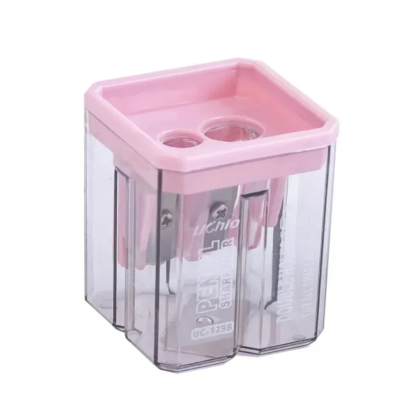 1-8 Piece Lytwtw's School Supplies Cute Morandi Color Geometry Sharpener for Pencil Office Creative Stationery Item