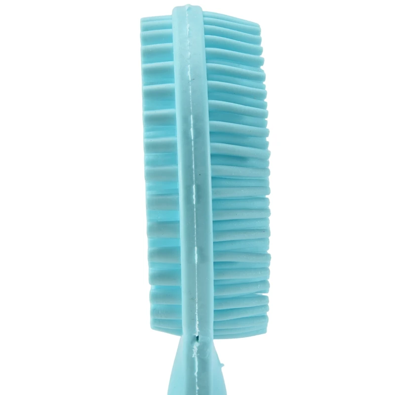 Double-Sided Shower Body Brush Silicone Long Handle Bathroom Wash Brush Bathing Massage Back Body Exfoliating Brush