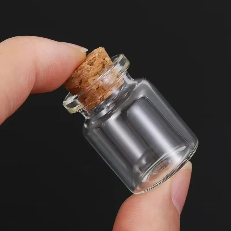 Transparent Mini Glass Bottles DIY Crafts Empty Message Wishing Bottle with Cork for Birthday Wedding Party Decor Gift Wholesale