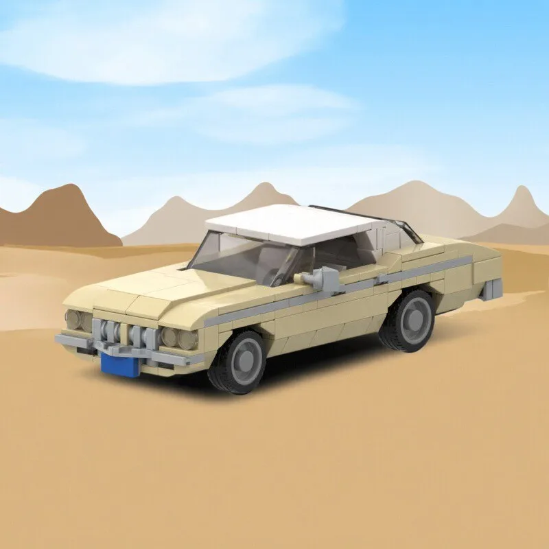 MOC Serie di film e televisione Delta Decorazione per auto retrò Modello di assemblaggio Decorazione regalo giocattolo di assemblaggio educativo per bambini