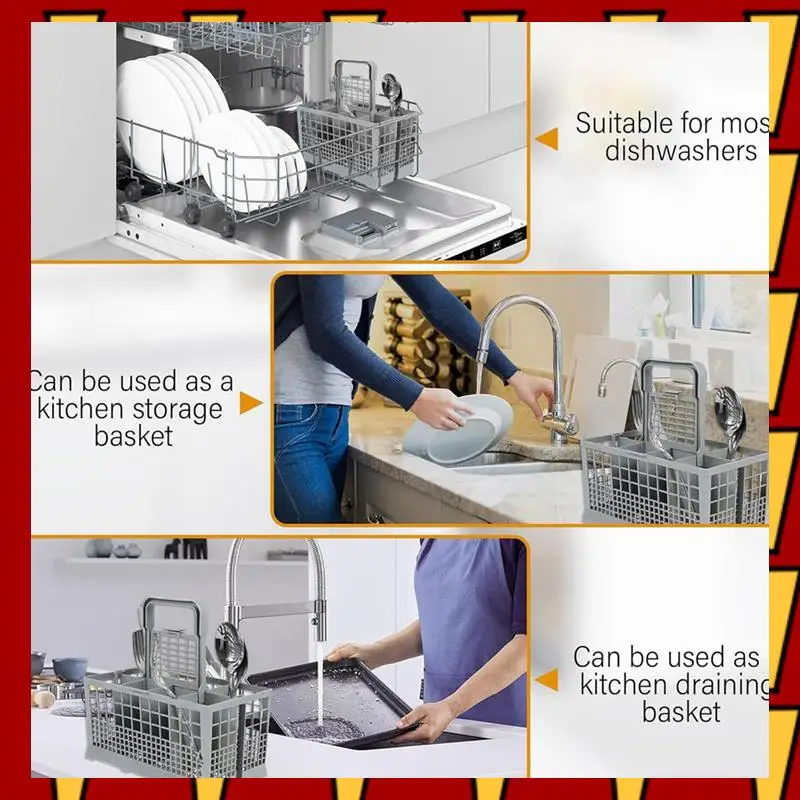 

ABNP Dishwasher Silverware Cutlery Basket (9.64 X 5.31 X 5 Inches) For Whirlpool, , , Maytag, Kitchenaid,Kenmore