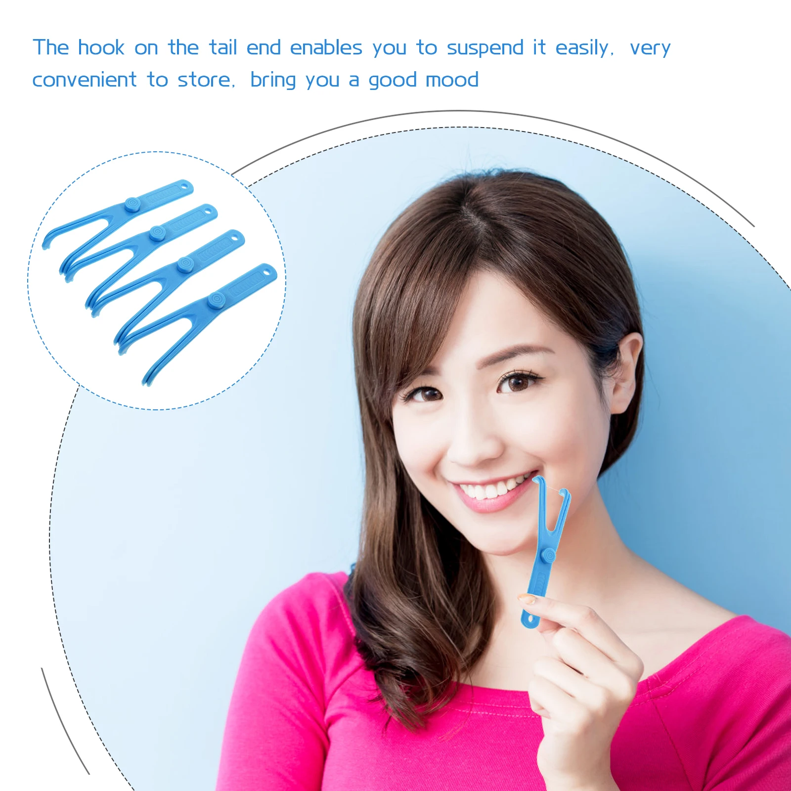 

4 Pcs Dental Floss Holder Reusable Toothbrush Picks Kids Handle Cleaning Tools Threader Child Lightweight Oral Hygiene