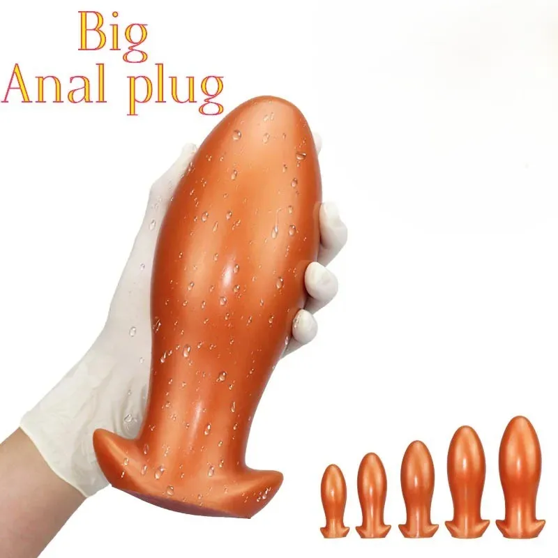 Large Silicone Dragon Egg Anal Plug Soft Comfortable Anal Dilator Vaginal Masturbator Adult Sex Toy - Image 2