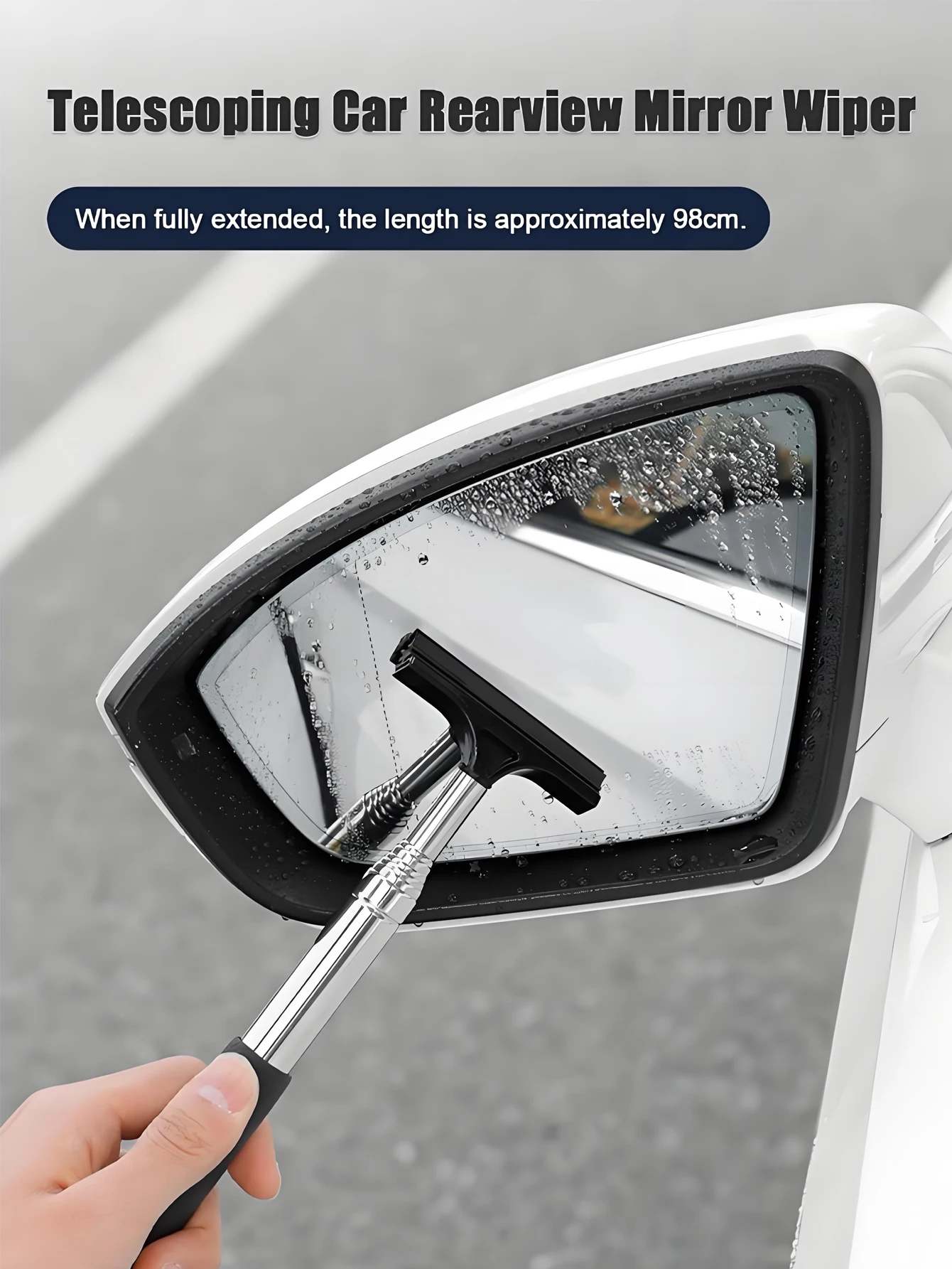 

Выдвижной телескопический очиститель окон автомобиля, щетка для мытья лобового стекла, инструмент для очистки автомобильного стекла и зеркала заднего вида