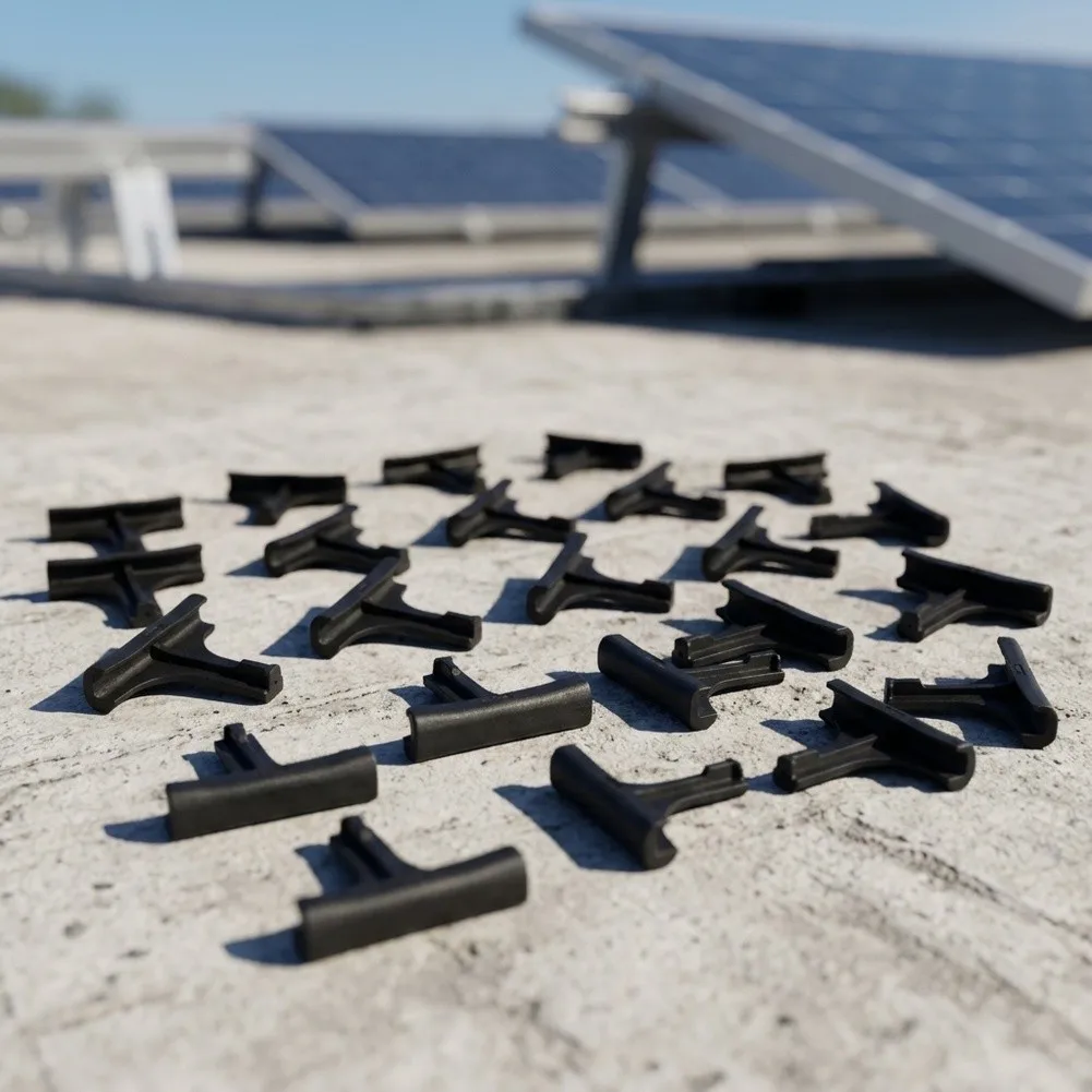 20Pcs Solar Panel Drain Clips PV Module Water Guide Clips for Enhanced Solar Panel Performance and Mud Prevention