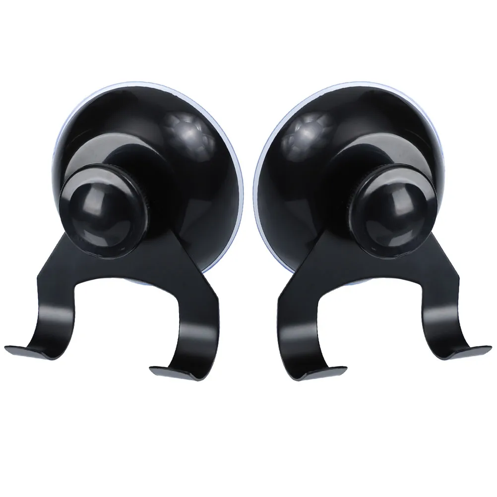 

2Pcs Heavy Duty Suction Cup Hooks Wall Hooks Stainless Steel Bathroom Kitchen Hangers