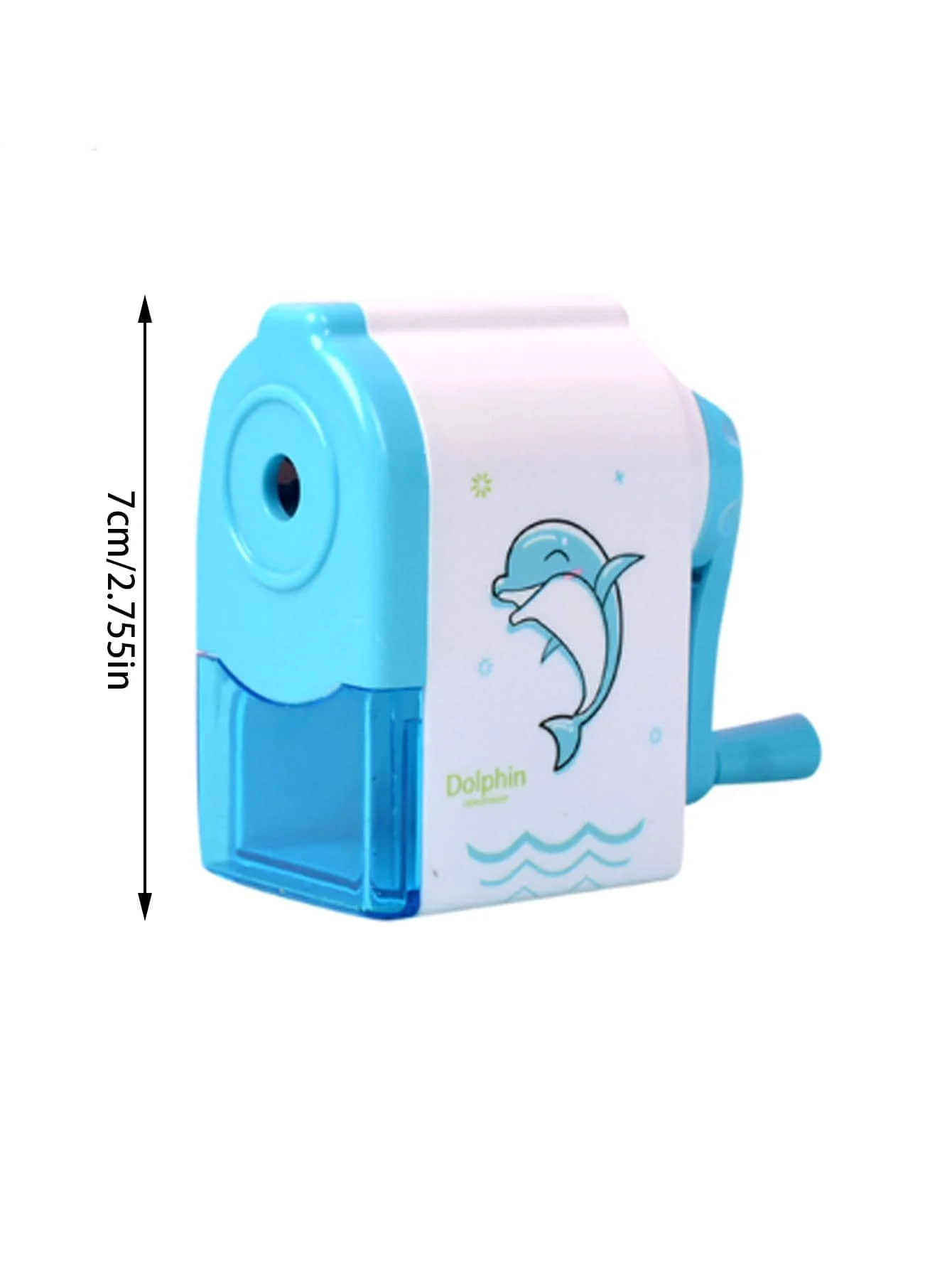 أدوات سكين قلم رصاص لطيف دولفين مبراة أقلام رصاص دوارة شفرة طويلة الأمد القرطاسية المدرسية كرنك اليد المباري للأطفال