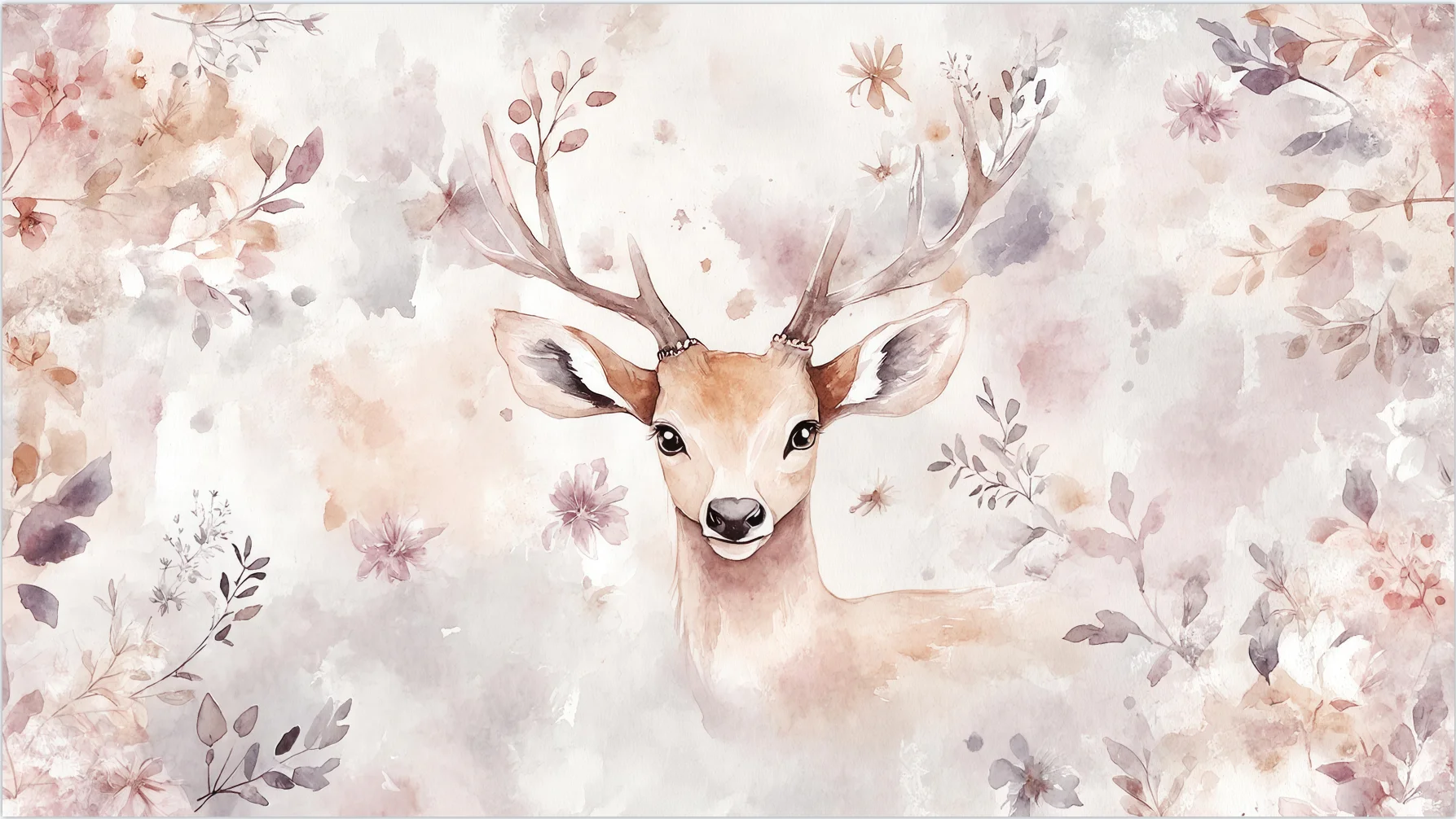 

Custom wallpaper fantasy cherry tree big tree sika deer TV background living room bedroom home decoration 3d wallpaper