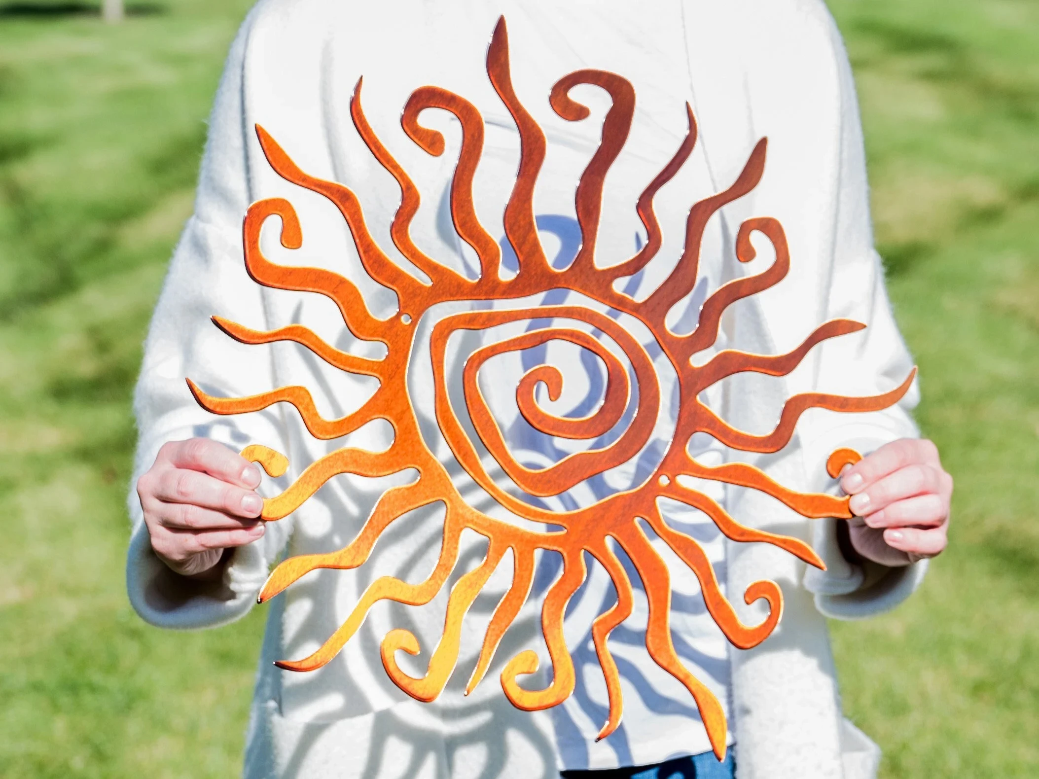 

Metal Wall Art Wacky Sun Decor Sun Metal Art Garden Decor Outdoor Wall Decor Home Decor Patio Porch Decor Outdoor Decoration