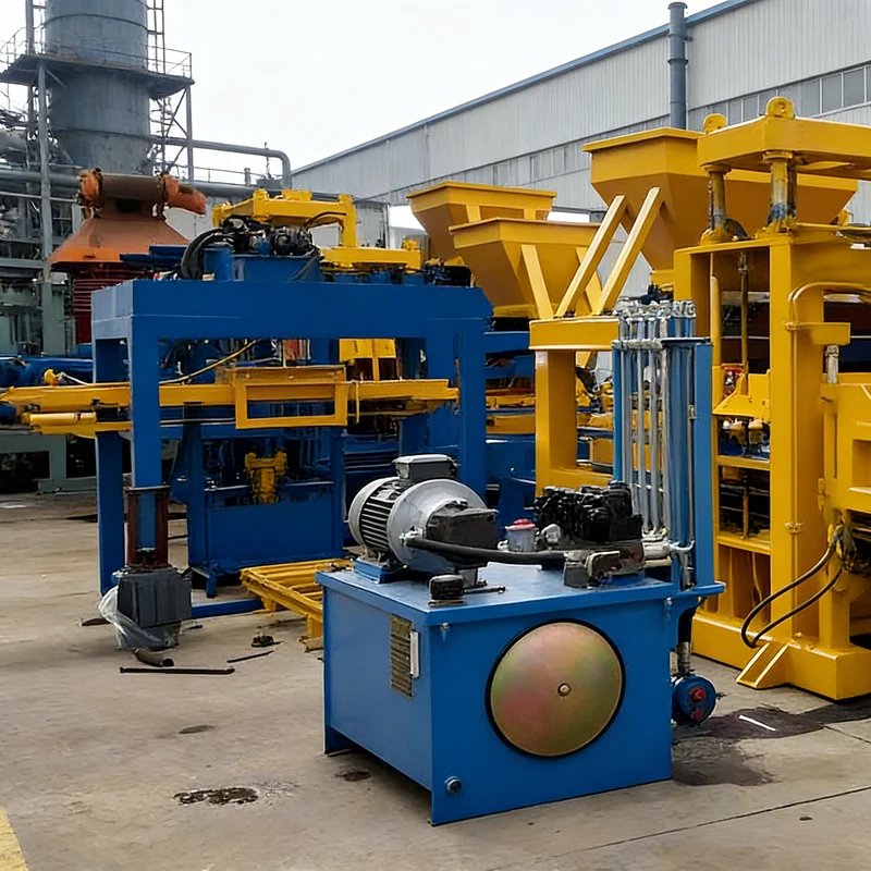 Customized Compact Automatic Brick Maker: Space-Saving Cement Brick Production Machine Concrete Block Machine