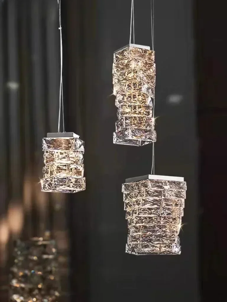 

Luxury Led Crystal Pendant Light for Bedroom Living Room Ceiling Chandelier Indoor Bedside Sofa Aisle Home Decor Hanging Light