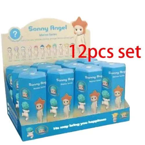 Neue Sonny Angel Blind Box Party Ozean Serie Blind Box Auto Dekoration Amor Hand Mode Puppe Geburtstag Geschenk Spielzeug Weihnachten Geschenke