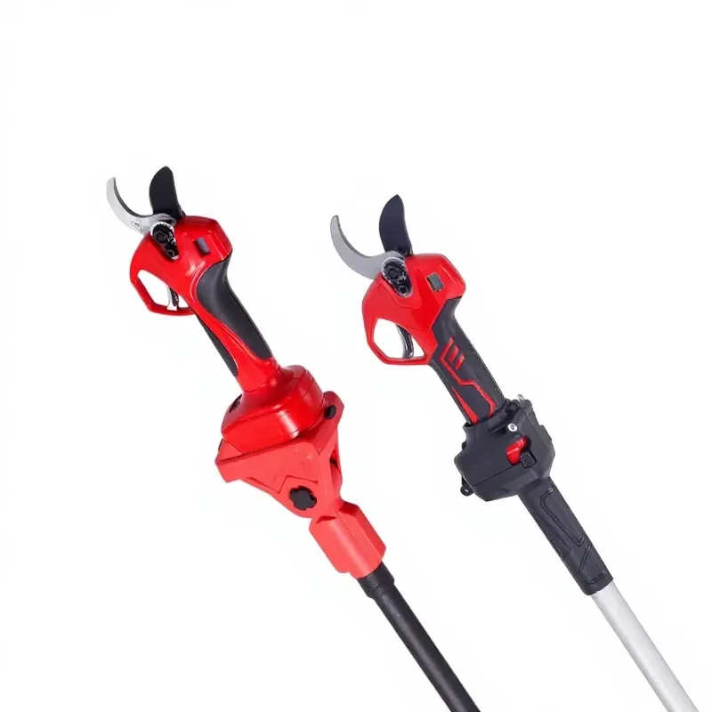Electric Long Handle Tree Pruner for High Branches Fruit Picking with Clean Cut Secateurs and Pruning Scissors