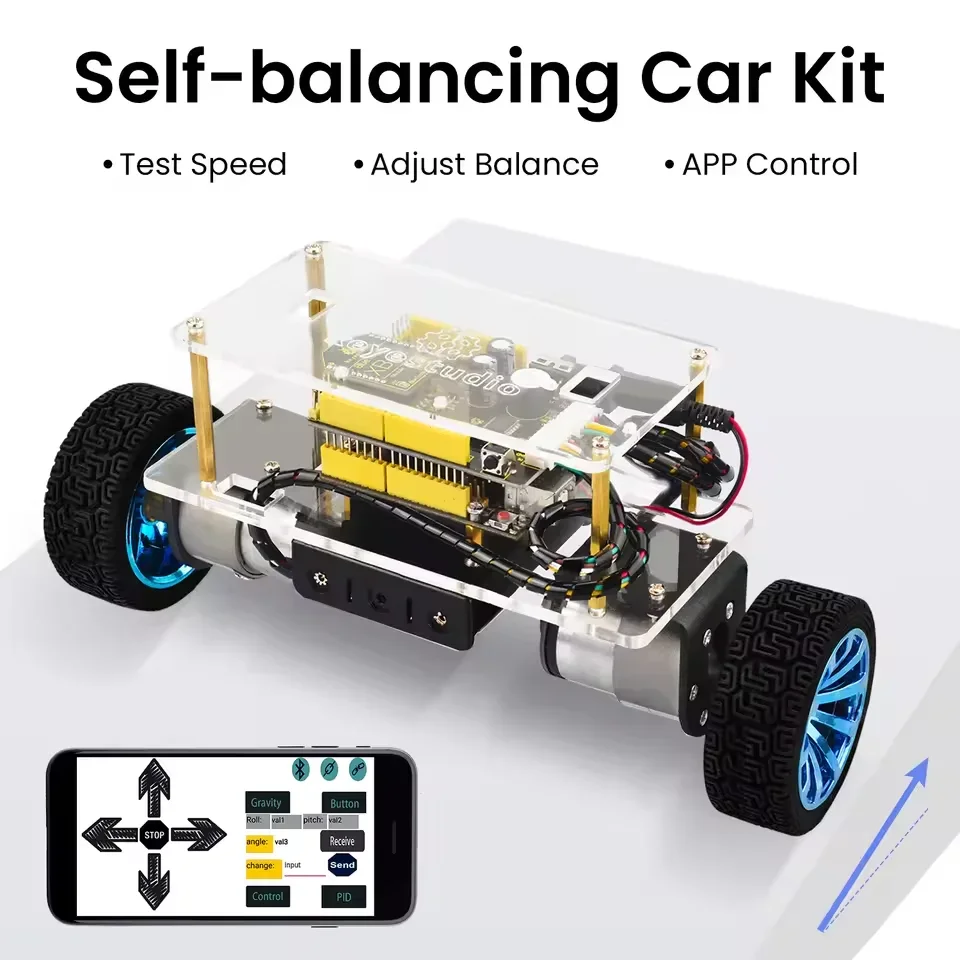 Keyestudio Self Balancing Robot Car Kit For Arduino STEM DIY Electronic Toy Kids Learn Coding Robotics Programming Gift