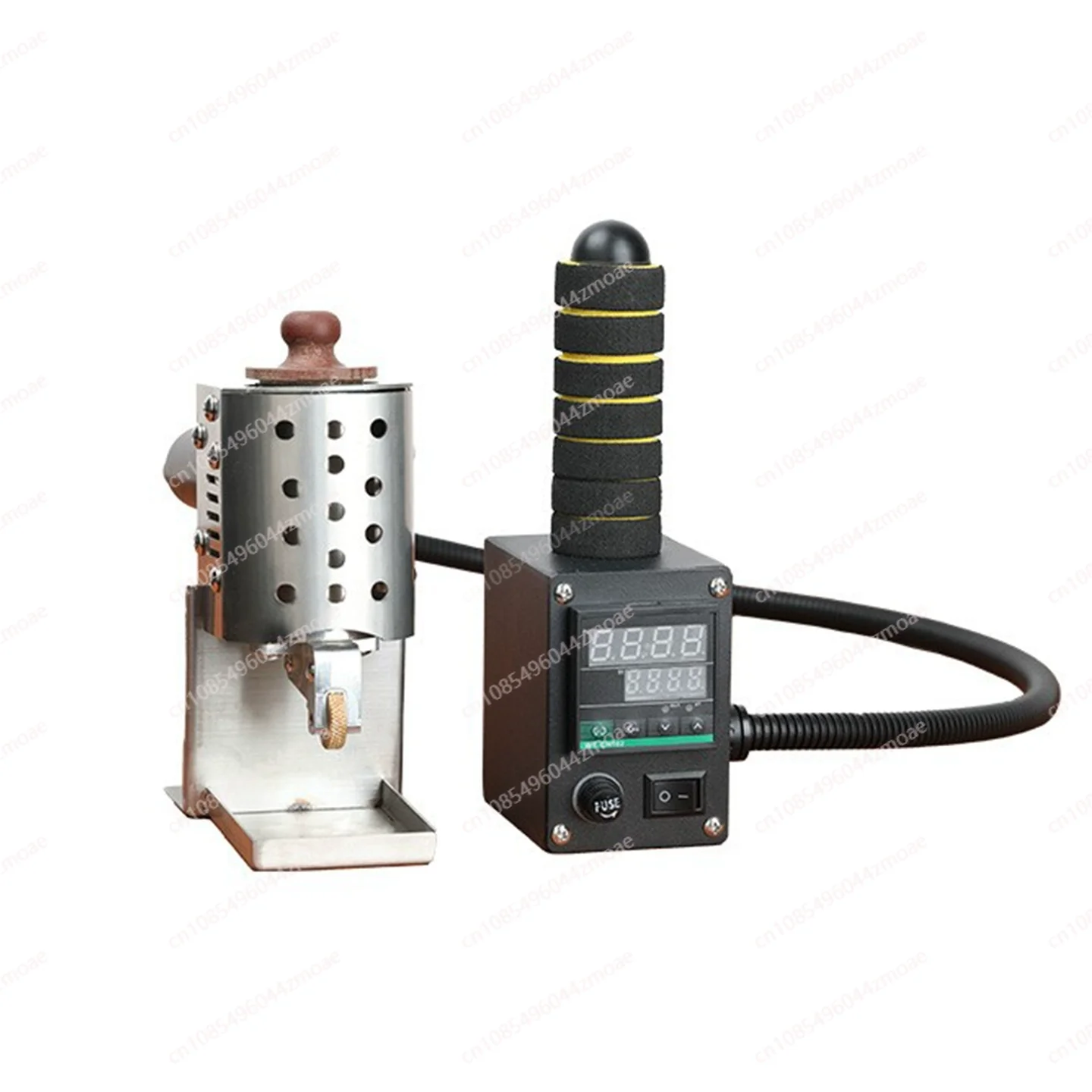 

Hand Push Hot Melt Glue Rolling Machine Portable Leather Bag Gluing Machine Digital Display Temperature Control 200W 50ML