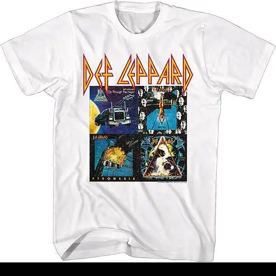 Def Leppard 1992 - Vintage Short-Sleeved T-Shirt for Hard Rock Band From The Classic American Retro Street Style