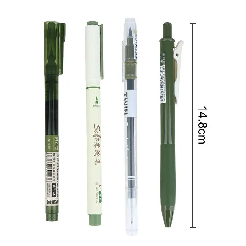 4Pcs Vintage Pens Set Quick-Dry Ink For Smooth Writing Journal Pen Ideal For Office Work & Notebooks view 6