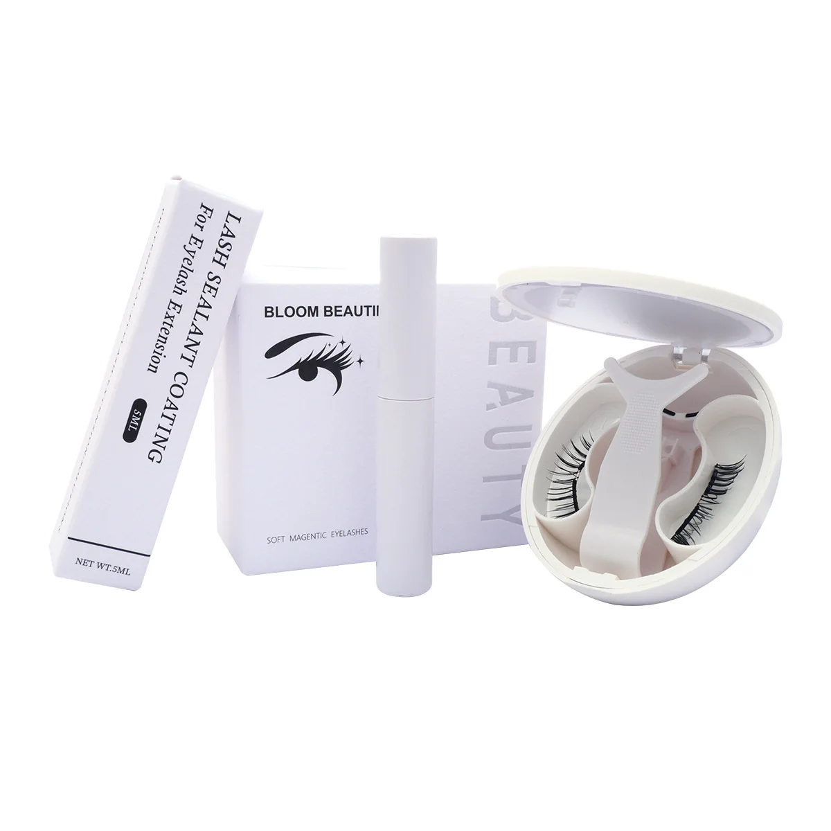Soft Magnetic Suction False Eyelashes, Natural Eyelashes, Glue-free and Unloading, Reuse Magnetic Attraction