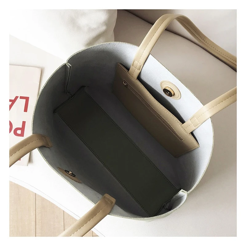 여자의 PU 가죽 토트 백 간단한 어깨 메신저 가방에 대 한 대용량 다목적 핸드백 크로스 바디 가방