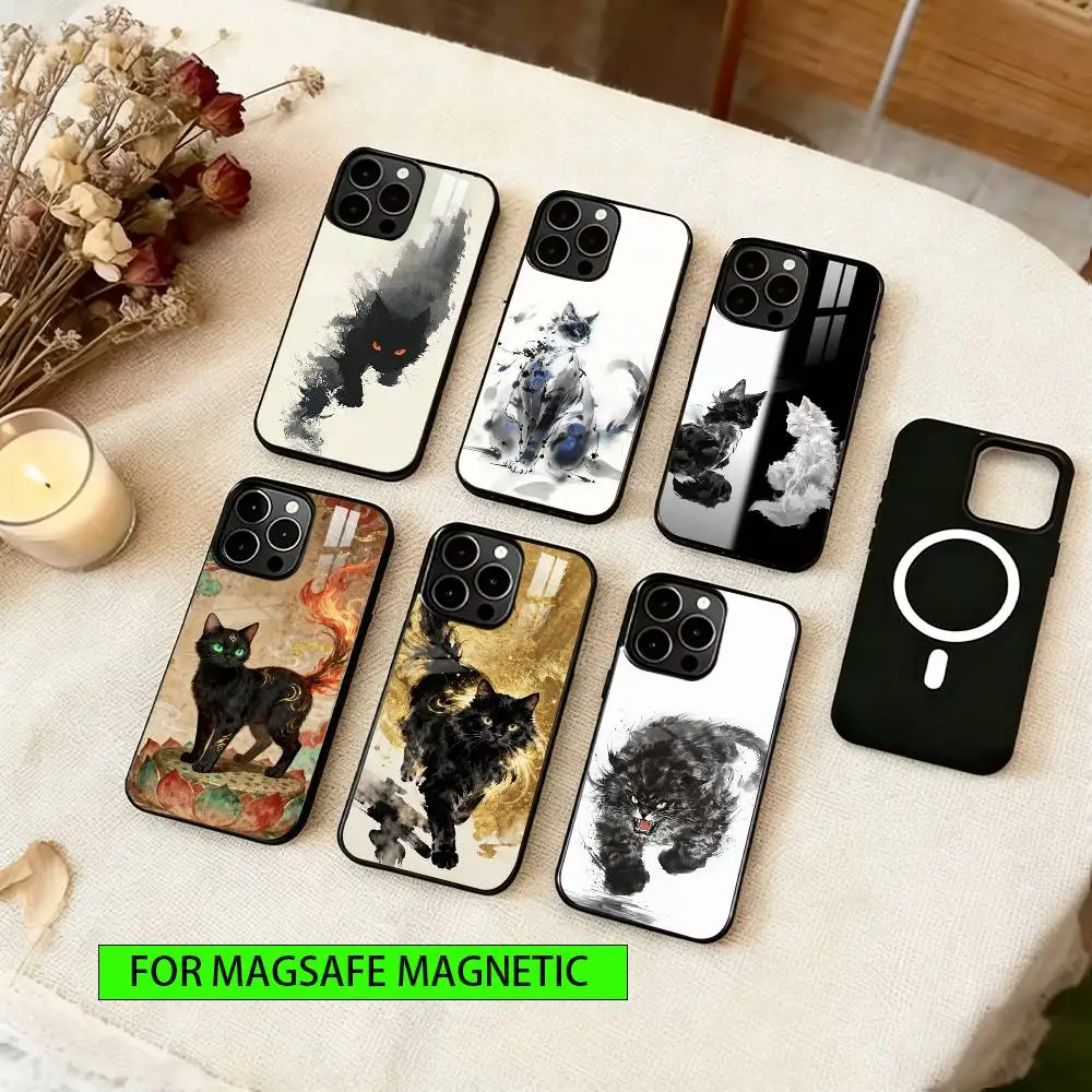 

Civet cat Phone Case For iPhone17,16,15,14,13,12,11 Plus,Pro Magnetic with Magsafe Wireless Charging