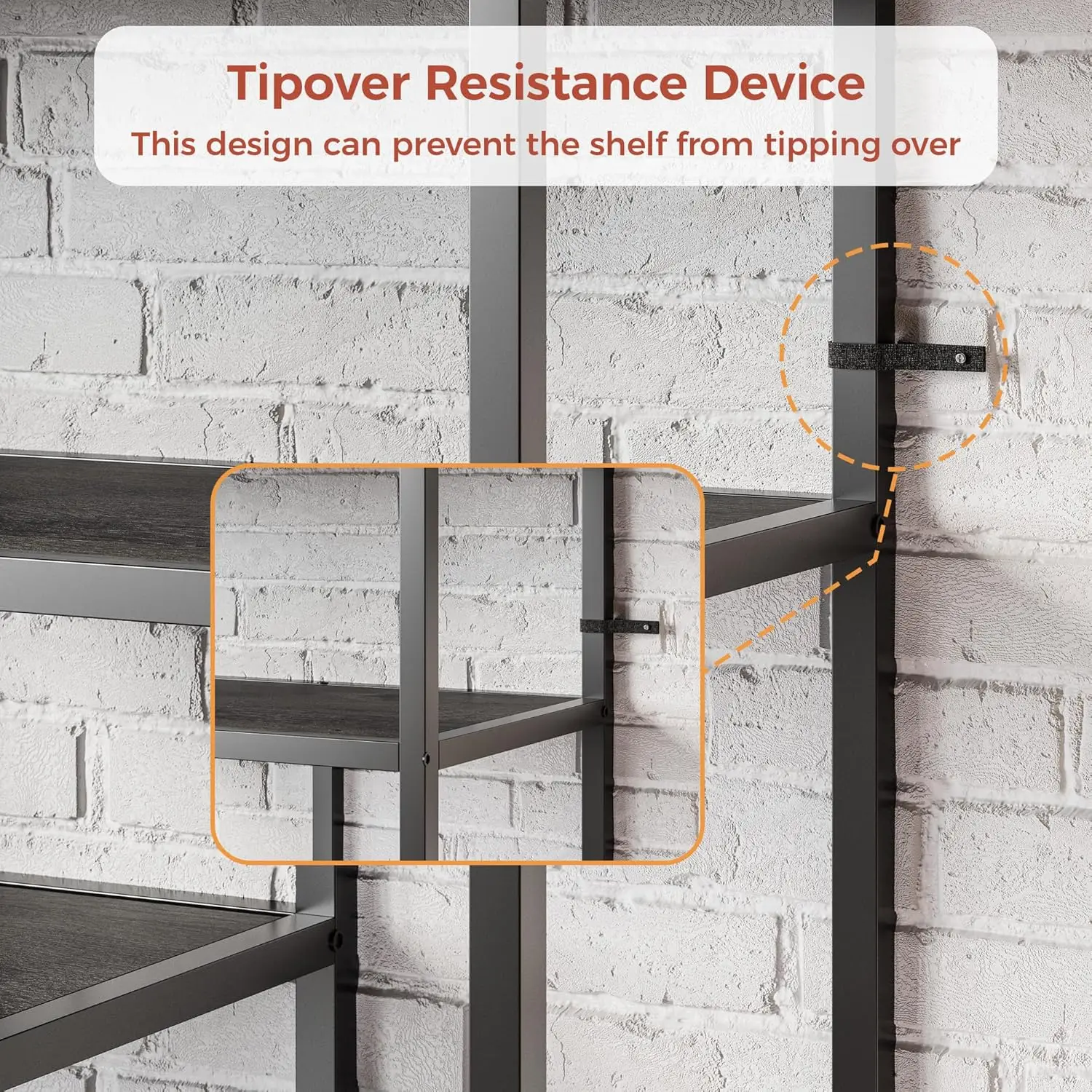 أرفف كتب وخزائن كتب من IRONCK، رف كتب عريض 35.4 بوصة مع أبواب، رف كتب طويل 6 طبقات هندسي مع خزانة تخزين #6