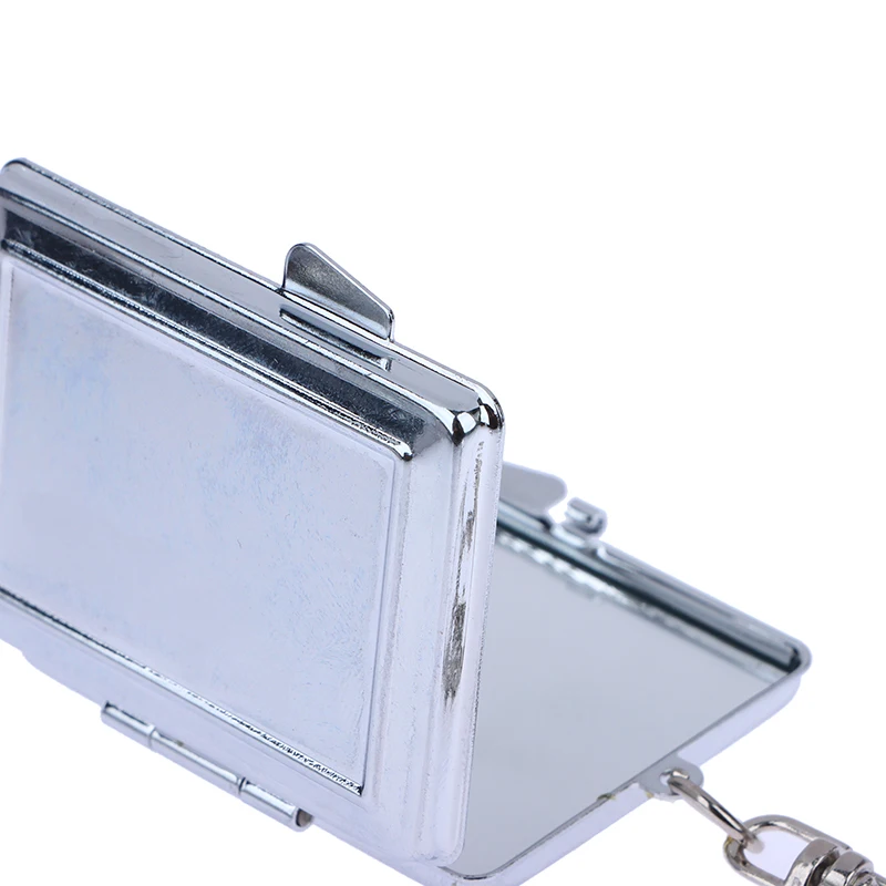 丸型、ハート型、楕円形、正方形の両面化粧鏡、金属製折りたたみキーホルダー、ミニメイクアップミラー