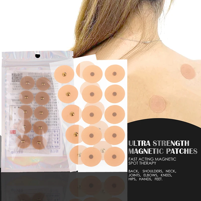 20Pcs Acupuncture Magnetic Beads Sticky Ear Massage Patch Body Stickers Auricular Plaster Therapy Acupoint Sticking Plaster