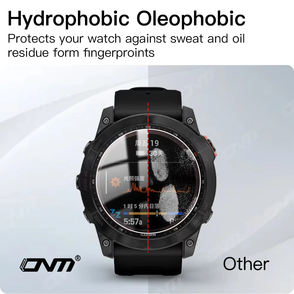 MaX9H Tempered Glass For Fen-ix 3X  6X Pro 12S 5 5S Solar AMOLED Screen Protector Glass Anti-scratch Film Accessories