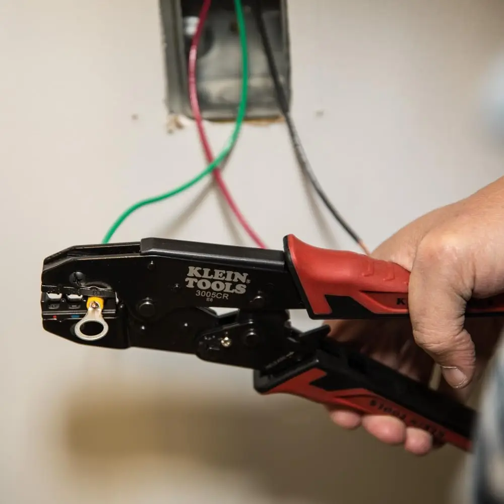 Automatic Wire Stripper & Ratcheting Crimper Tool Kit, 2-Piece Electrical Tool for Easy Wiring