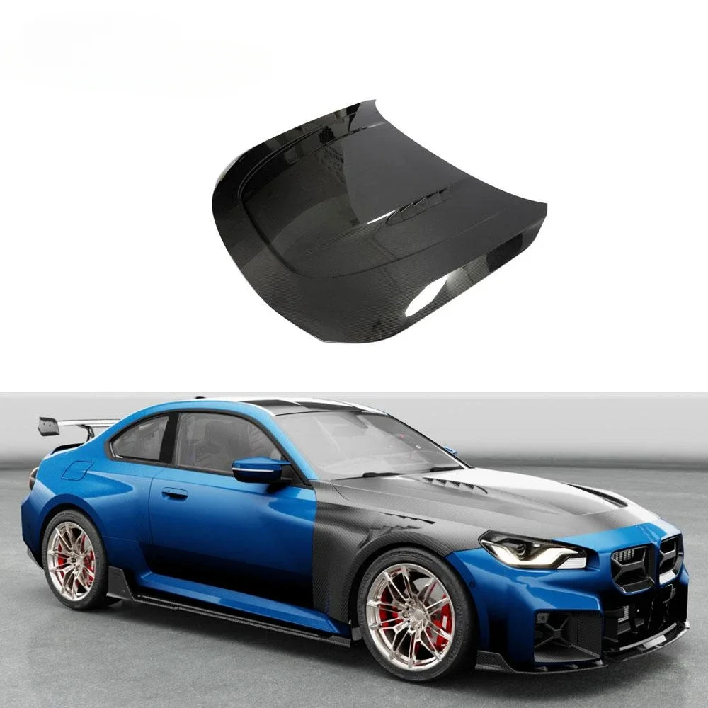 For BMW G87 M2 Coupe 2022-24 Prepreg Dry Carbon Hood Bonnet Engine Cover