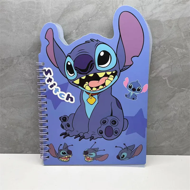 Neue Disney Stich Anime Spule Notebook Cartoon Kawaii Stich Tragbare Spule Buch Täglichen Planer Notizblock Student Schreibwaren Geschenk