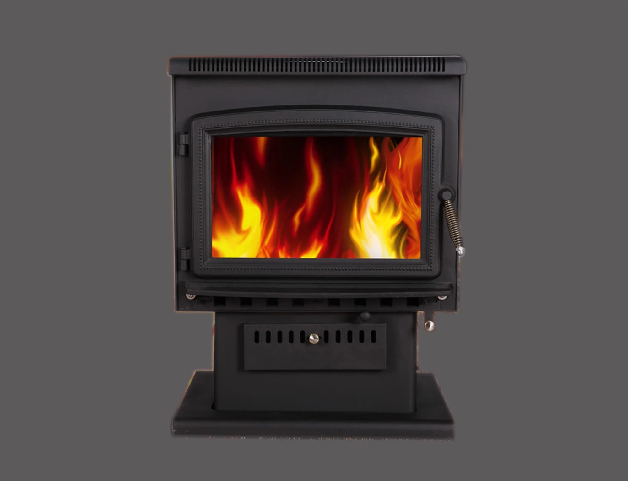 

Fireplace real fire real fire steel plate fireplace okay steel plate big heater