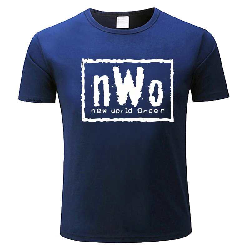 nWo T-Shirt Wrestling Vest LWO Elite Wolfpac M- XXL Summer Men\'S fashion Tee Short Sleeve Comfortab