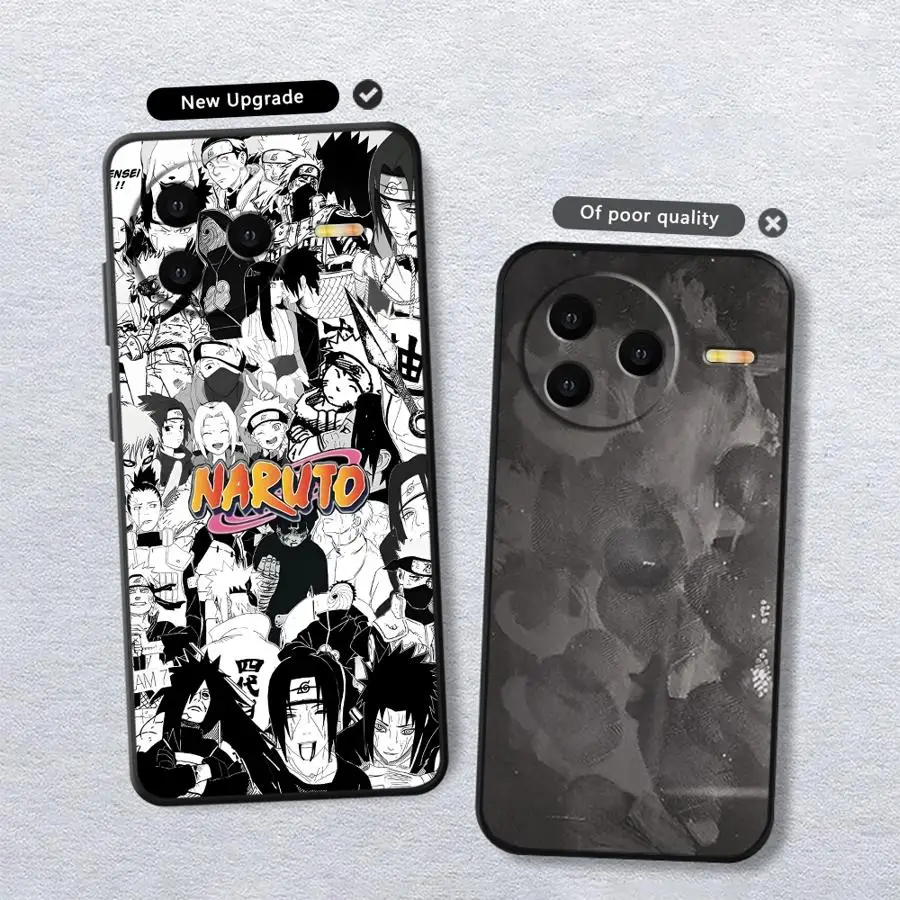 Custodia per Xiaomi Redmi 10 14C A3 K40 K80 Pro 13C A4 12C A5 A1 A2 Plus 9 Nero Custodia morbida per telefono Manga Uchiha Itachi Logo