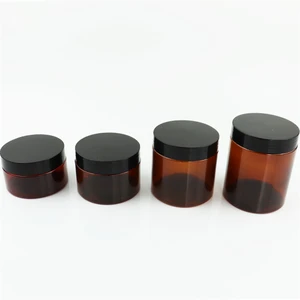 12pcs 50/100/150/200 / 250ml Kosong Makeup Jar Pot Amber Coklat Kosmetik Krim Wajah Botol Lip Balm Wadah Sampel Jar Pot Makeup 8 toples sampel penjualan terbaik - №