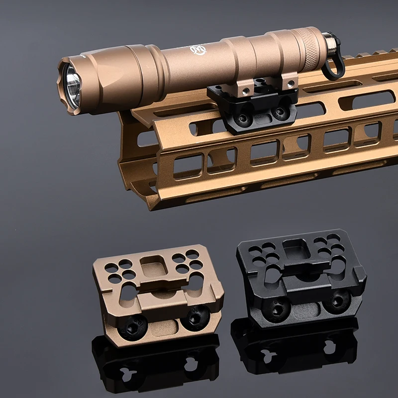 Thorntail6 Offset Scout Mount KeyMod M-LOK serie Surefire M300 M600 linterna Scout Base de luz para pistola de juguete accesorios Airsoft