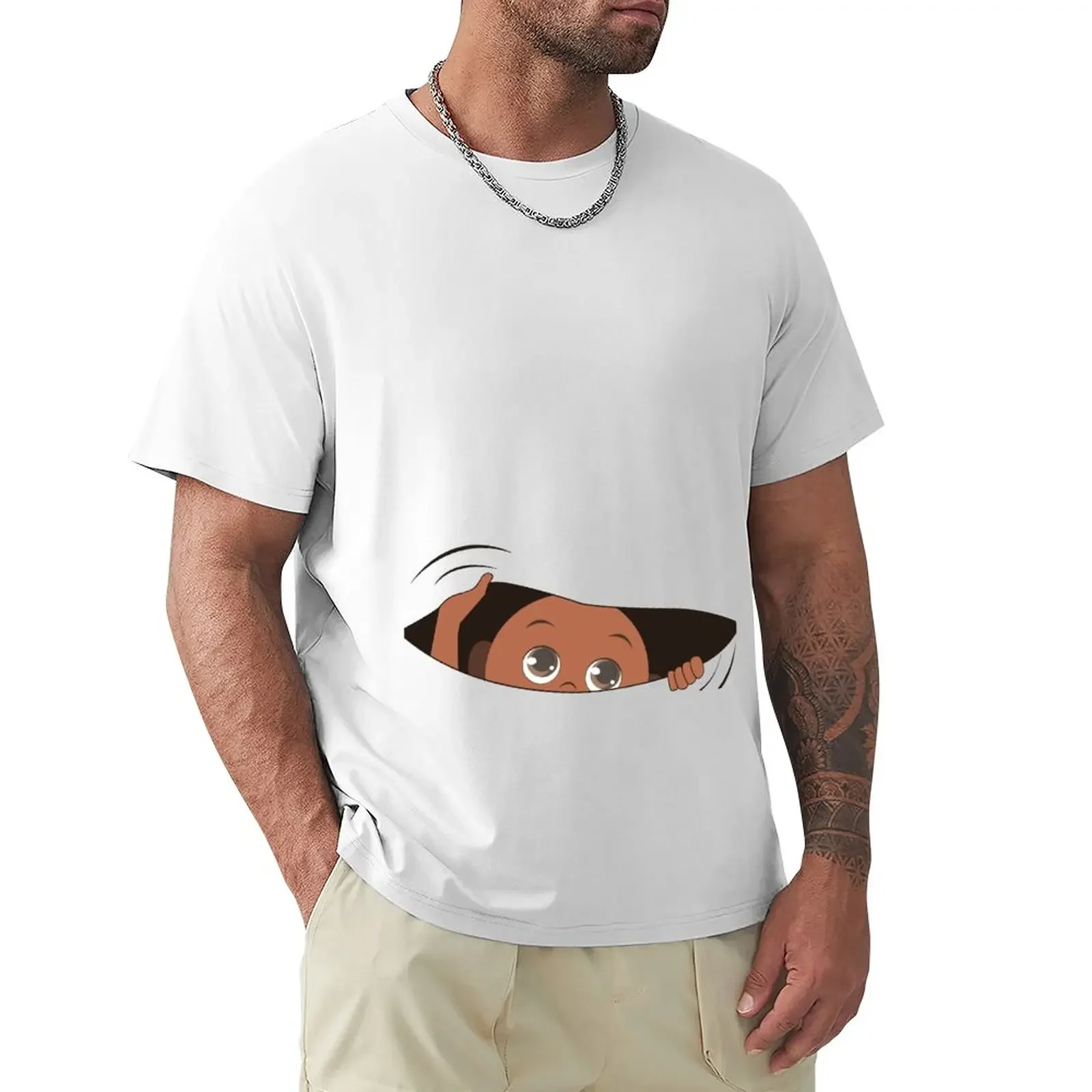 

Funny Peeking Baby T-Shirt plus sizes animal prinfor boys oversized mens t shirts pack