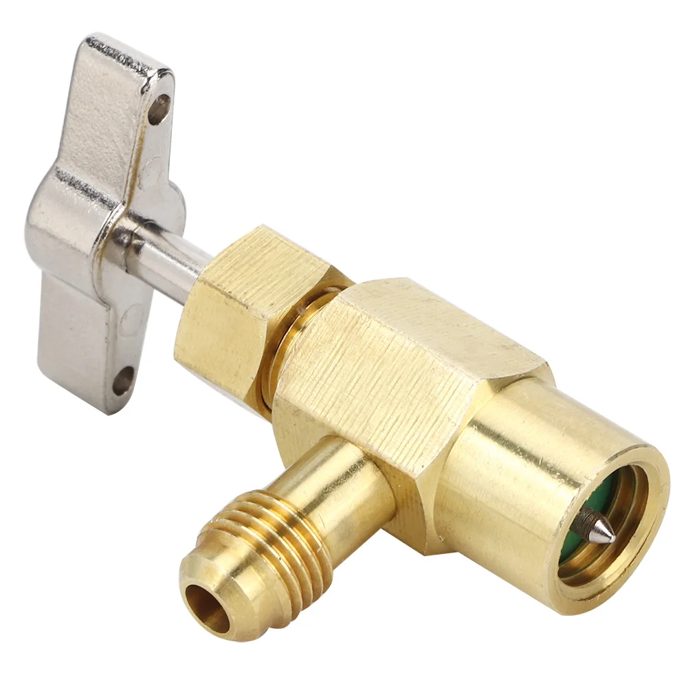 R134A Female Thread 1/2ACME Air Conditioning Refrigerant Bottle Can Opener Valve Air Conditioning Tool Refrigerant Bottle Opener
