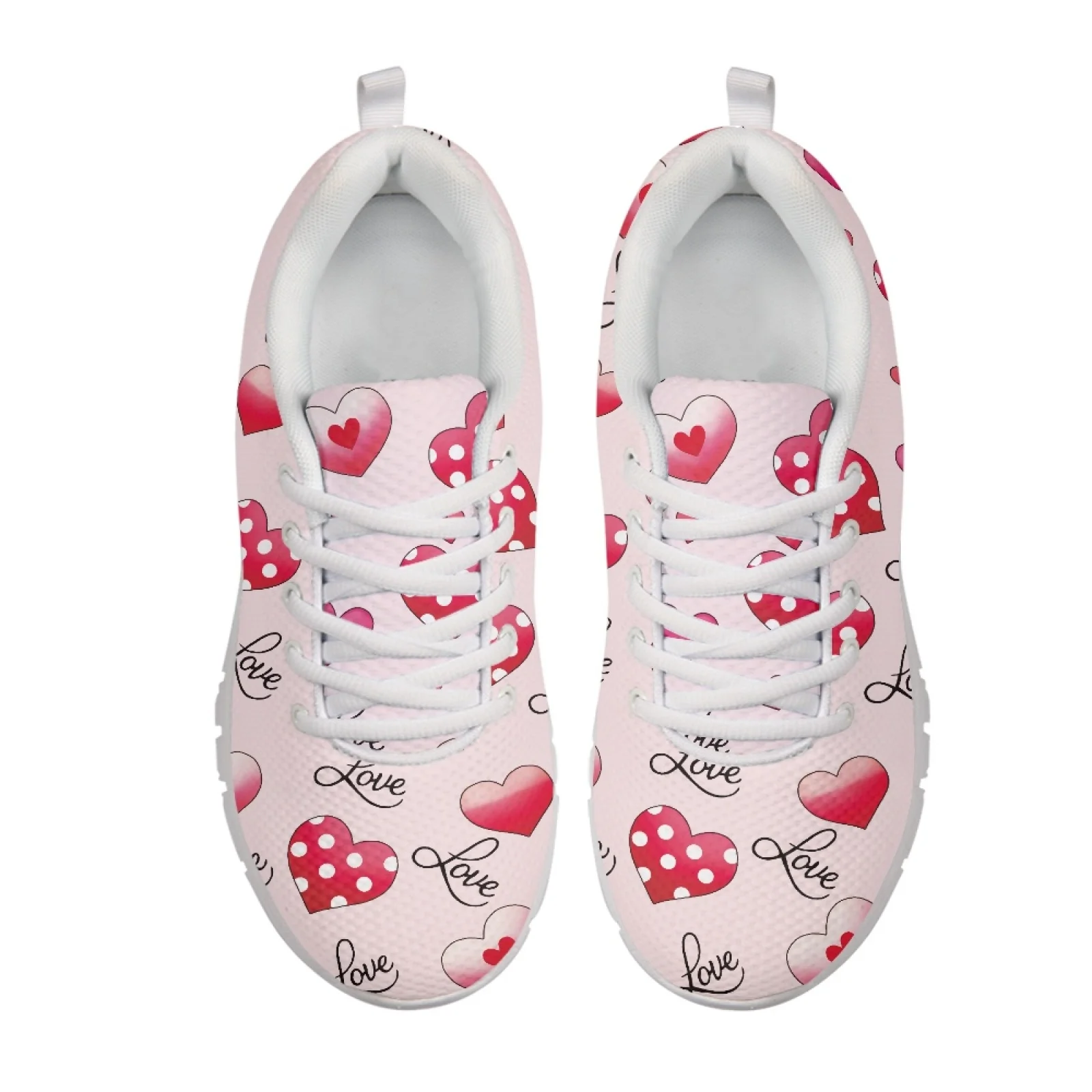 Coloranimal Rose Guinea Pig Fitness Footwear Mesh & EVA Sole Hunting Sneakers Lace-up Sports Tennis Shoes for Women