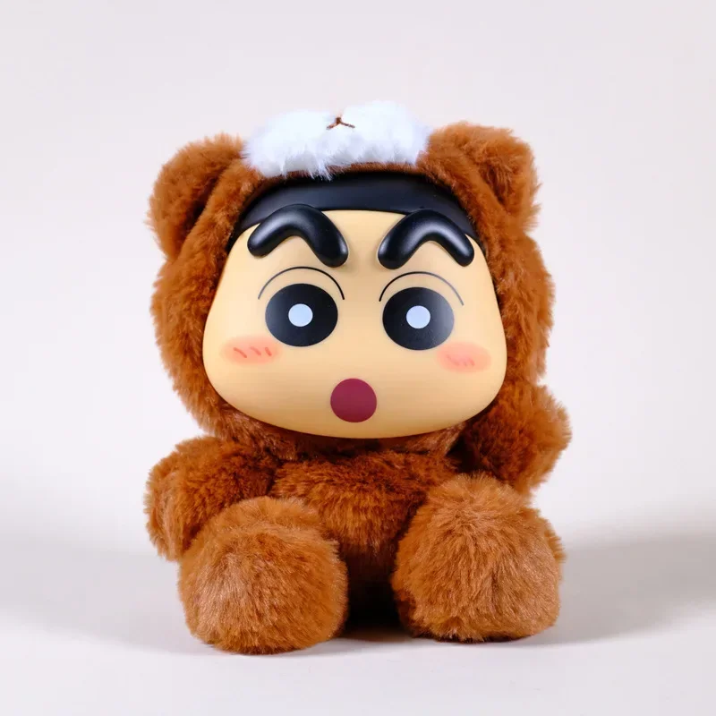 

Crayon Shin-chan Vinyl Face Animal Plush Bear Doll Fun Cute Figures Pvc Color Box Trendy Ornaments Model Collectible Toys Gift