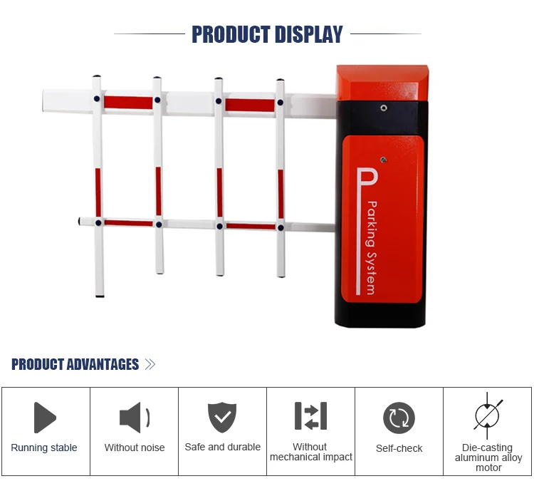 بوابة حاجز التيار المتردد الأوتوماتيكية، بوابة حاجز أمان مع ذراع لمواقف السيارات