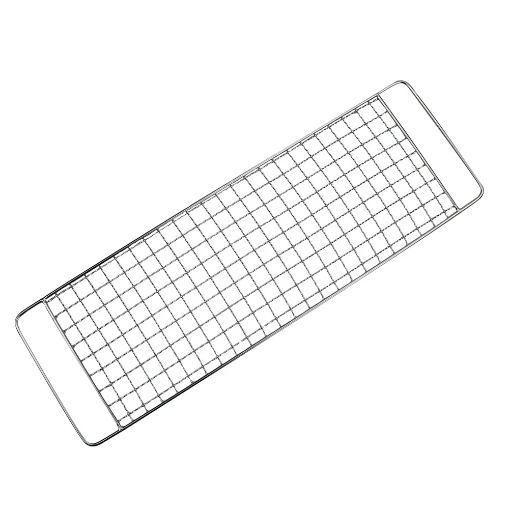 BBQ Net Stainless Steel Mesh Grate Grid Wire Rack Cooking Replaceme Picnic Tool