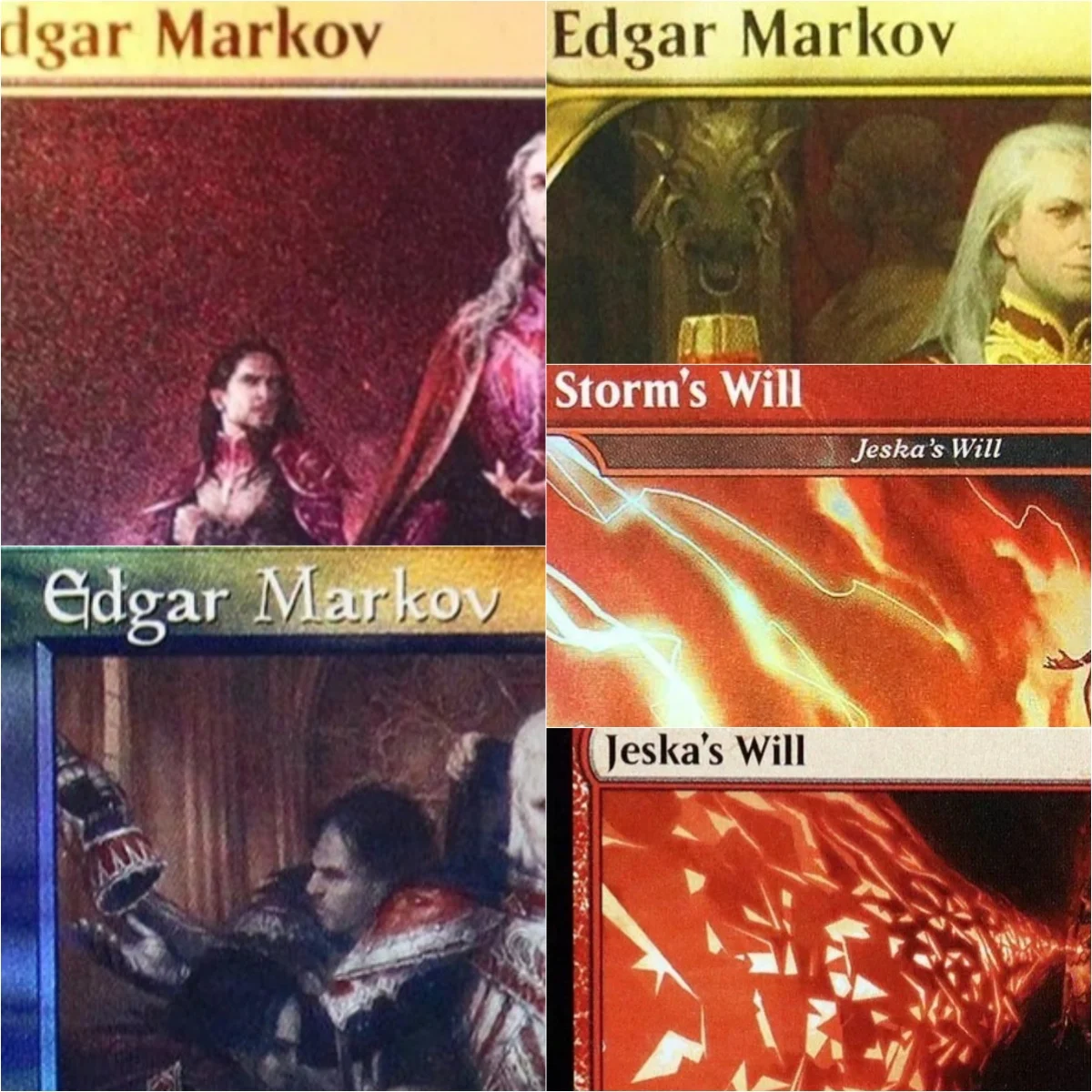 

"Edgar Markov/Jeskas Will" TCG Magical Proxy Cards Game Top Quality Proxy Gathering Board Game Trading Cards