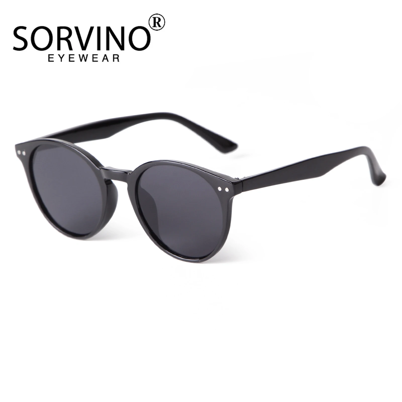 SORVINO Leopard Frame Retro Sunglasses Men Women Round Sun Glasses Classic Green Lens Driving UV400 Vintage Shades Eyewear image 2