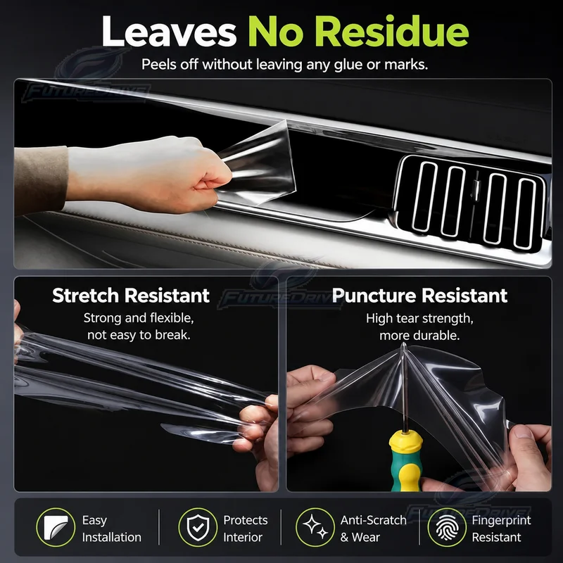 For Mercedes-Benz GLS 2020-2025 Transparent TPU Anti-Scratch Invisible Headlight Protection Film Car Accessory Trim 3
